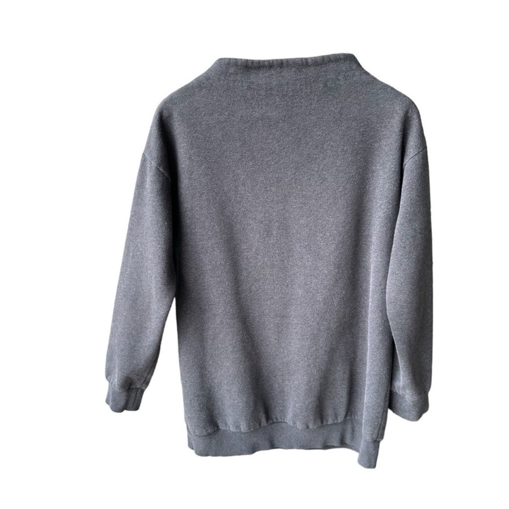 Gymshark Sweater Tunic Mock Neck Charcoal Grey Fleece Pocket Zip Size Small - Picture 3 of 6